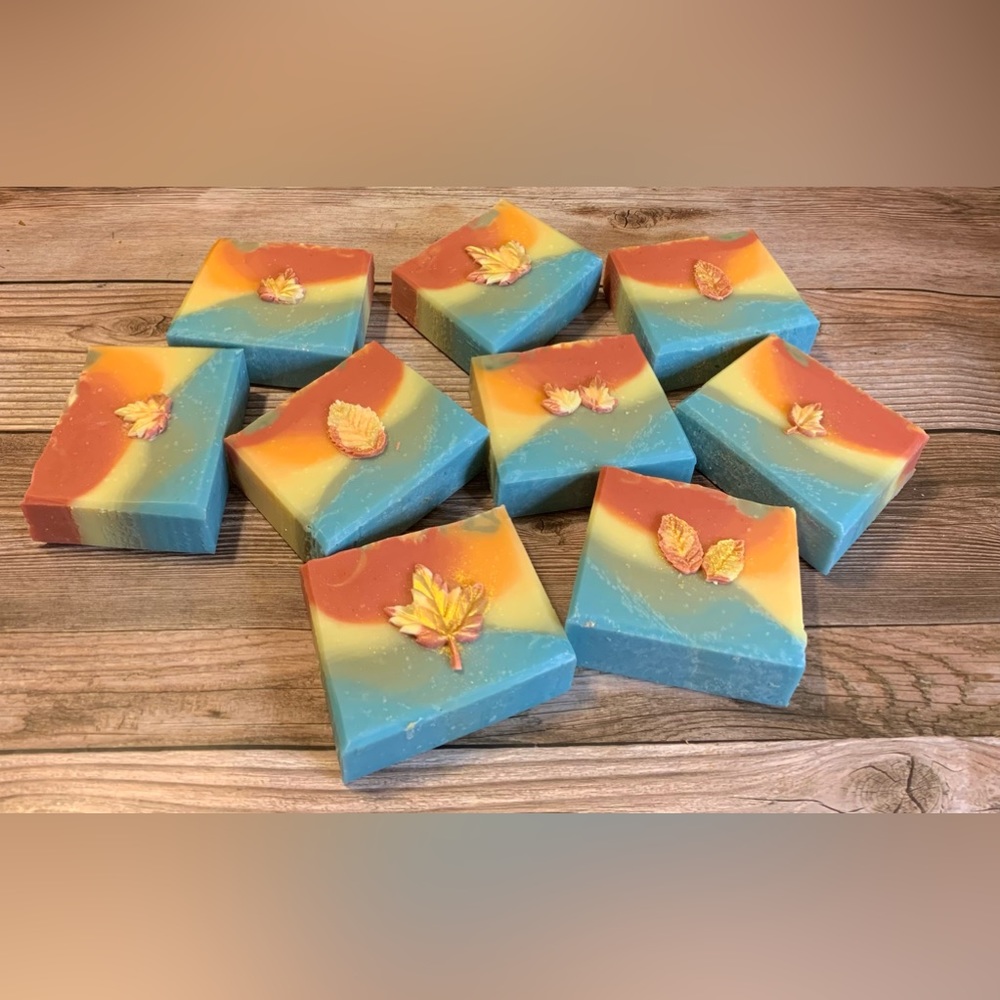 Hand Crafted Artisan Soap in Rich Colors Perfect for Thanksgiving and Beyond - Picture 5 of 9